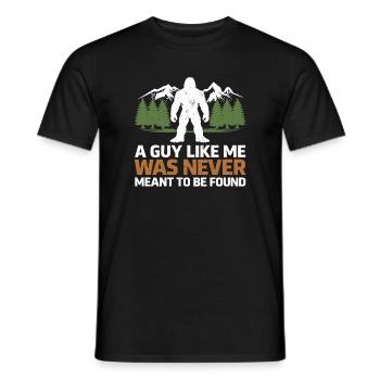 Bigfoot, Sasquatch, yéti, créatures cryptides, grand pied. - T-shirt homme - noir - Devant - AI Model Male 178 light (178cm)