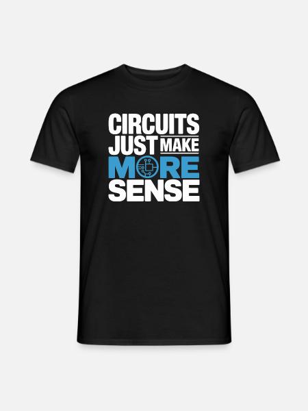 Circuits make technology more meaningful - Men's T-Shirt - black