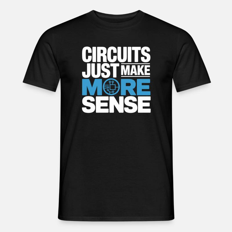 Schaltkreise Machen Technik Sinnvoller - Männer T-Shirt - Schwarz