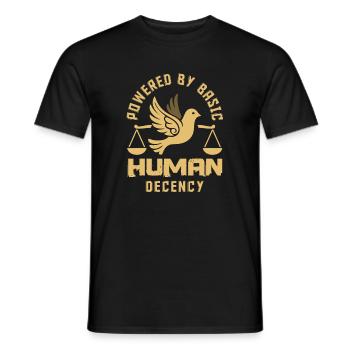 radicalized by fundamental - Men's T-Shirt - black - Front - AI Model Male 178 light (178cm)