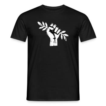 Symbole de la Paix de la Liberté - T-shirt homme - noir - Devant - AI Model Male 178 light (178cm)
