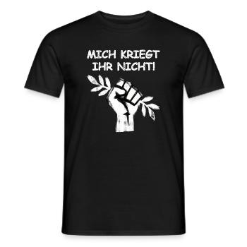 Gegen Krieg Für Frieden - Männer T-Shirt - Schwarz - Vorne - AI Model Male 178 light (178cm)