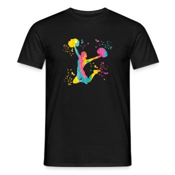 Cheerleader Cheer Mom Cheerleading - Männer T-Shirt - Schwarz - Vorne - AI Model Male 178 light (178cm)