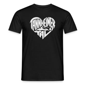 Paysage montagneux du cœur de Tannheimer Tal - T-shirt homme - noir - Devant - AI Model Male 178 light (178cm)