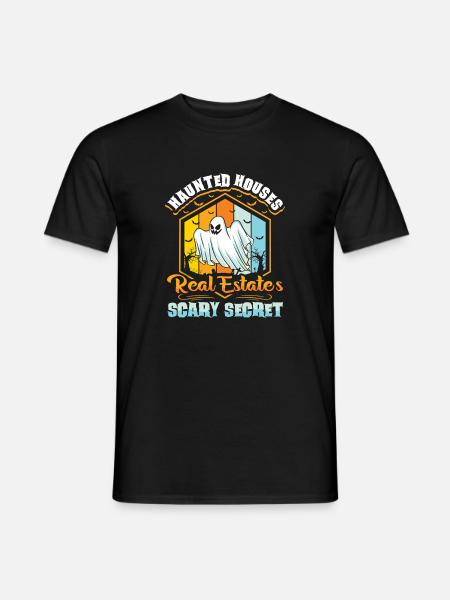 Ghost Hunter Halloween English Saying - Men's T-Shirt - black