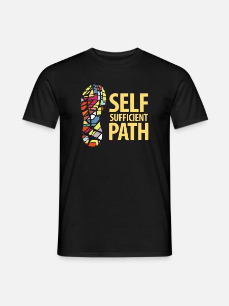 Self Sufficient Path - Men's T-Shirt - black
