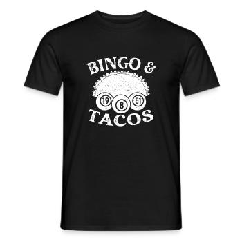Bingo Player Bingo Tacos Bingo - Men's T-Shirt - black - Front - AI Model Male 178 light (178cm)