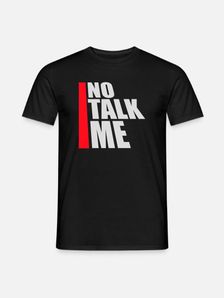 Pas de discours introverti antisocial drôle - T-shirt homme - noir