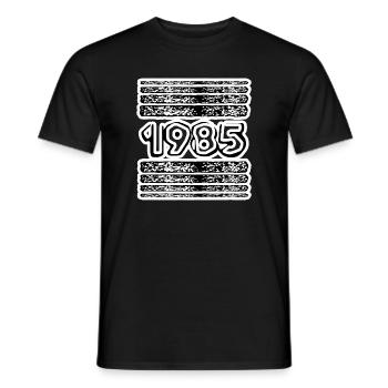 Jahreszahl 1985 - Männer T-Shirt - Schwarz - Vorne - AI Model Male 178 light (178cm)