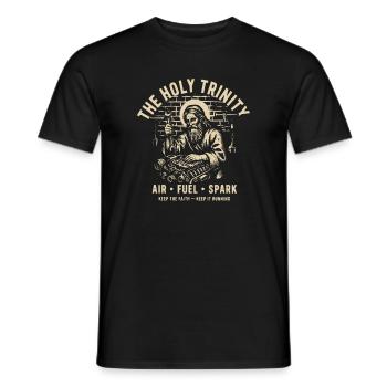 Holy Trinity Air Fuel Spark - Männer T-Shirt - Schwarz - Vorne - AI Model Male 178 light (178cm)