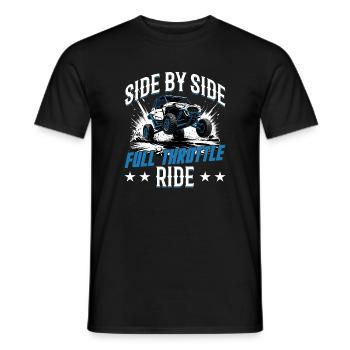 UTV Tout-Terrain 4 Roues Côte à côte - T-shirt homme - noir - Devant - AI Model Male 178 light (178cm)