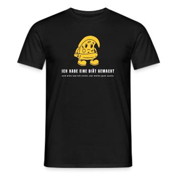 Ich habe eine Diät gemacht - Lustiger Spruch Diät  - Männer T-Shirt - Schwarz - Vorne - AI Model Male 178 light (178cm)