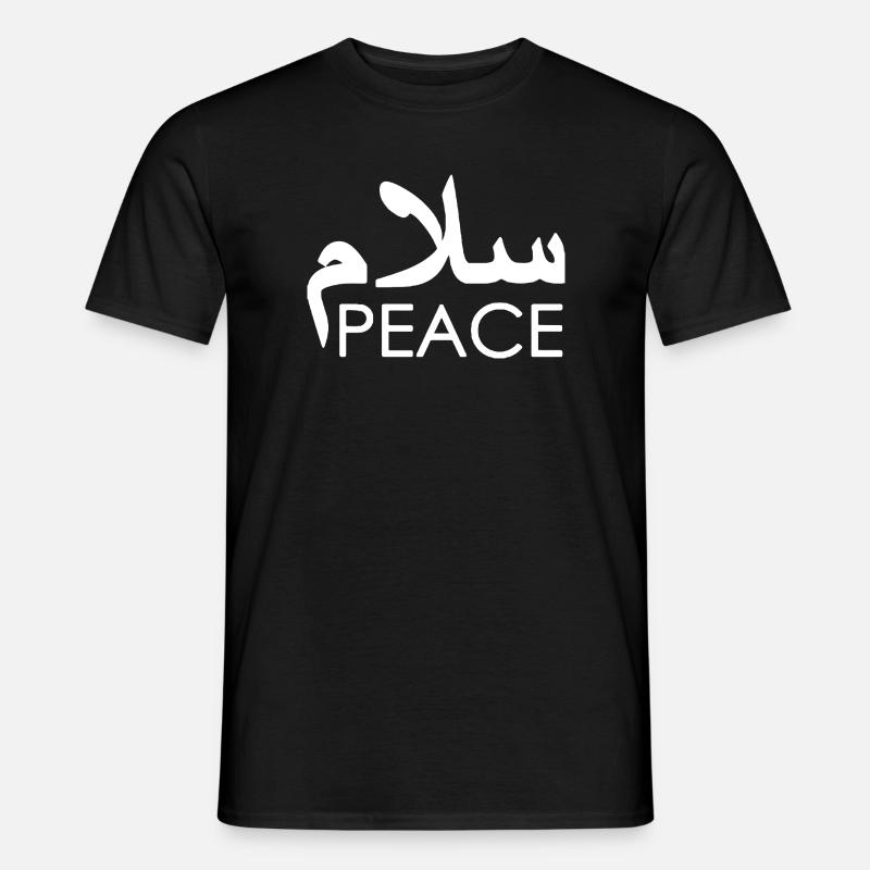 Arabische Friedens-Glyphe - Männer T-Shirt - Schwarz