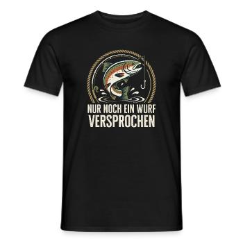 Angeln Spruch - Lustiges Fischer Geschenk - Männer T-Shirt - Schwarz - Vorne - AI Model Male 178 light (178cm)