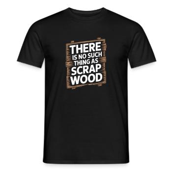 Il n’existe pas de bois de récupération - T-shirt homme - noir - Devant - AI Model Male 178 light (178cm)