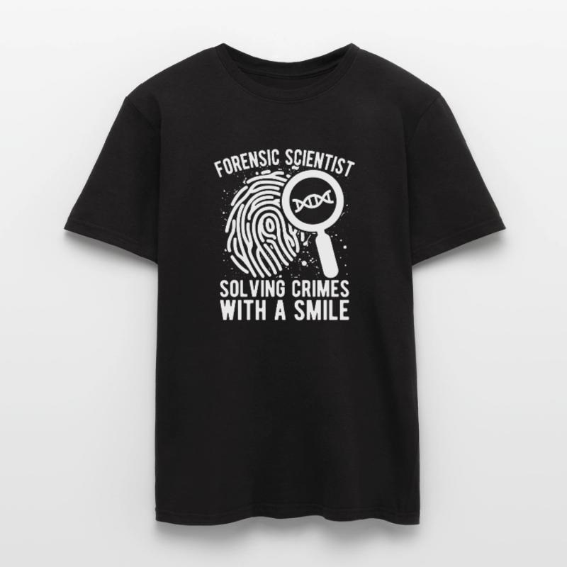 Forensic Analyst Solving Crimes With A Smile Squad Men's T-shirt