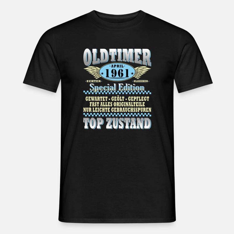 Oldtimer April 1961 Sonderausgabe - Männer T-Shirt - Schwarz