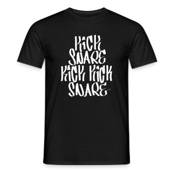 Rythme hip-hop - T-shirt homme - noir - Devant - AI Model Male 178 light (178cm)