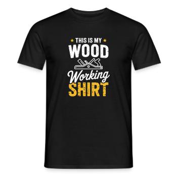 This Woodworking Shirt - Männer T-Shirt - Schwarz - Vorne - AI Model Male 178 light (178cm)