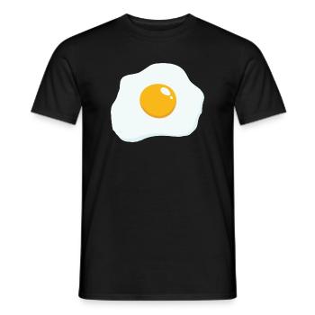 Sunny Side Up - Men's T-Shirt - black - Front - AI Model Male 178 light (178cm)