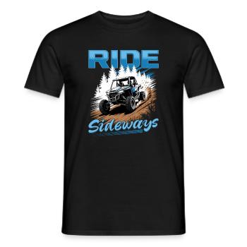 UTV Tout-Terrain 4 Roues Côte à côte - T-shirt homme - noir - Devant - AI Model Male 178 light (178cm)