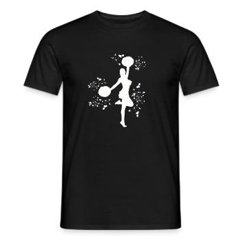 Cheerleader Cheer Mom Cheerleading - Männer T-Shirt - Schwarz - Vorne - AI Model Male 178 light (178cm)