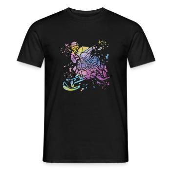 Snowmobile, Snowmobile, Snowmobile - Men's T-Shirt - black - Front - AI Model Male 178 light (178cm)