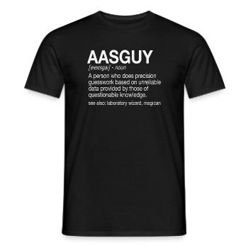 AAS Guy Atomic Absorption Spectrometry Analysis - Men's T-Shirt - black - Front - AI Model Male 178 light (178cm)