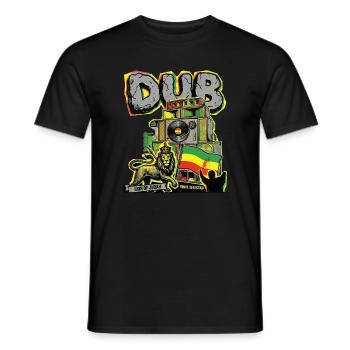Dub Reggae Stein - Männer T-Shirt - Schwarz - Vorne - AI Model Male 178 light (178cm)