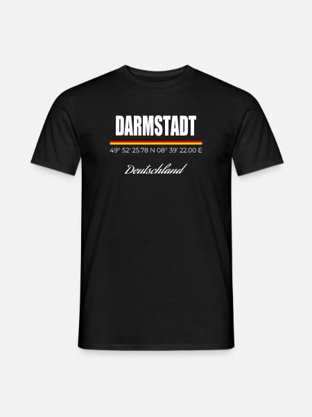 Darmstadt - Männer T-Shirt - Schwarz