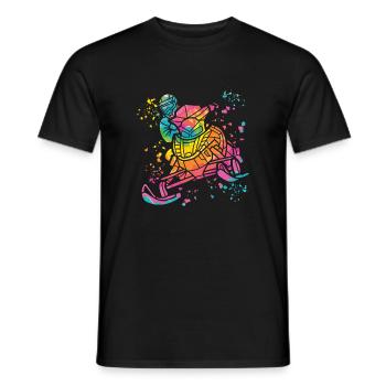 Snowmobile, Snowmobile, Snowmobile - Men's T-Shirt - black - Front - AI Model Male 178 light (178cm)
