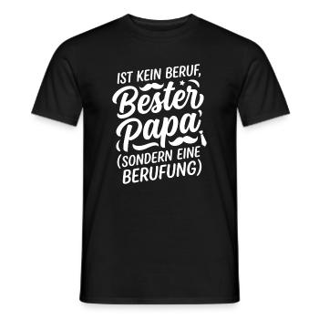 Bester Papa: Berufung statt Beruf - Männer T-Shirt - Schwarz - Vorne - AI Model Male 178 light (178cm)
