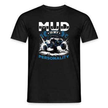UTV Tout-Terrain 4 Roues Côte à côte - T-shirt homme - noir - Devant - AI Model Male 178 light (178cm)