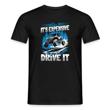 UTV Tout-Terrain 4 Roues Côte à côte - T-shirt homme - noir - Devant - AI Model Male 178 light (178cm)