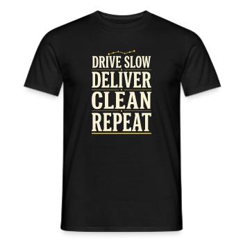 Truck Sim Truck Simulator Sim Trucker Long Haul - Men's T-Shirt - black - Front - AI Model Male 178 light (178cm)