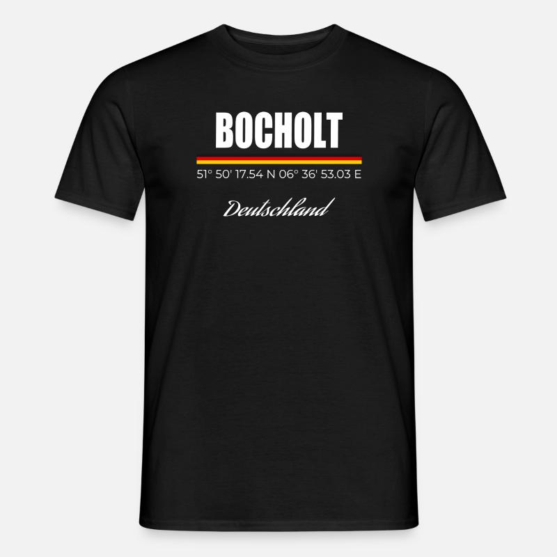 Bocholt - Männer T-Shirt - Schwarz