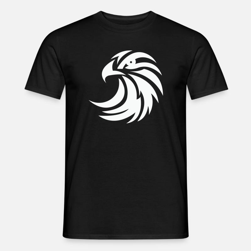 Ørn silhuet - Mænd T-shirt - sort