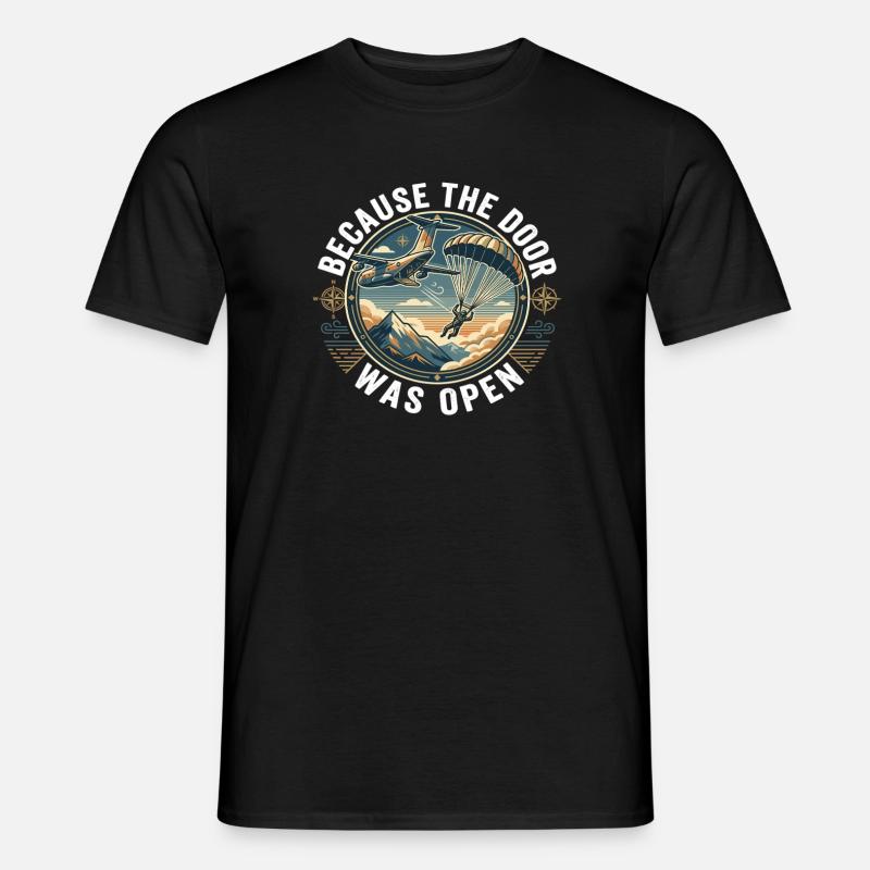 Fallskärmshoppning Adventure Paragliding - T-shirt herr - svart