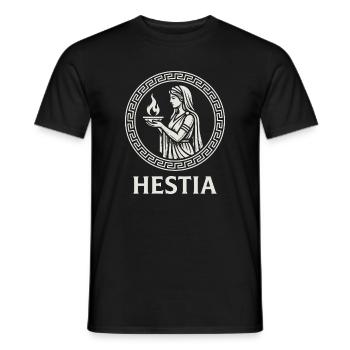 Cercle de Flammes d’Hestia - T-shirt homme - noir - Devant - AI Model Male 178 light (178cm)