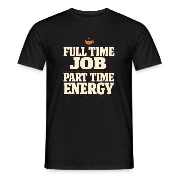 Ausgebrannter Millennial, Müder Erwachsener, - Männer T-Shirt - Schwarz - Vorne - AI Model Male 178 light (178cm)