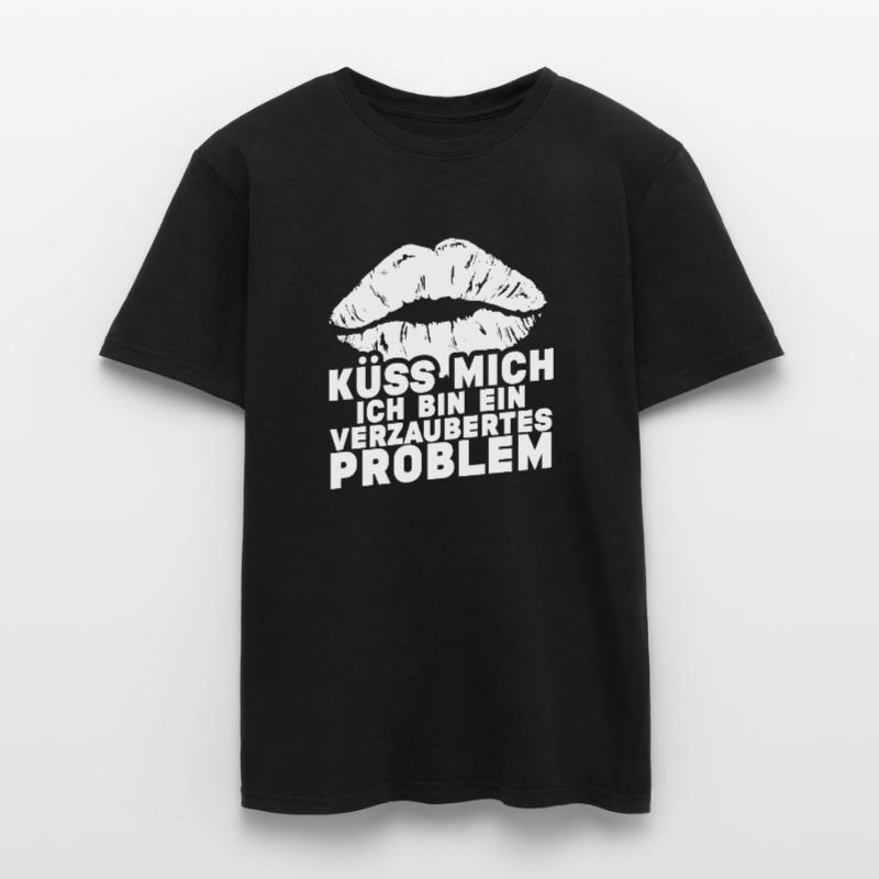 Küss mich ich bin ein verzaubertes Problem Männer T-Shirt