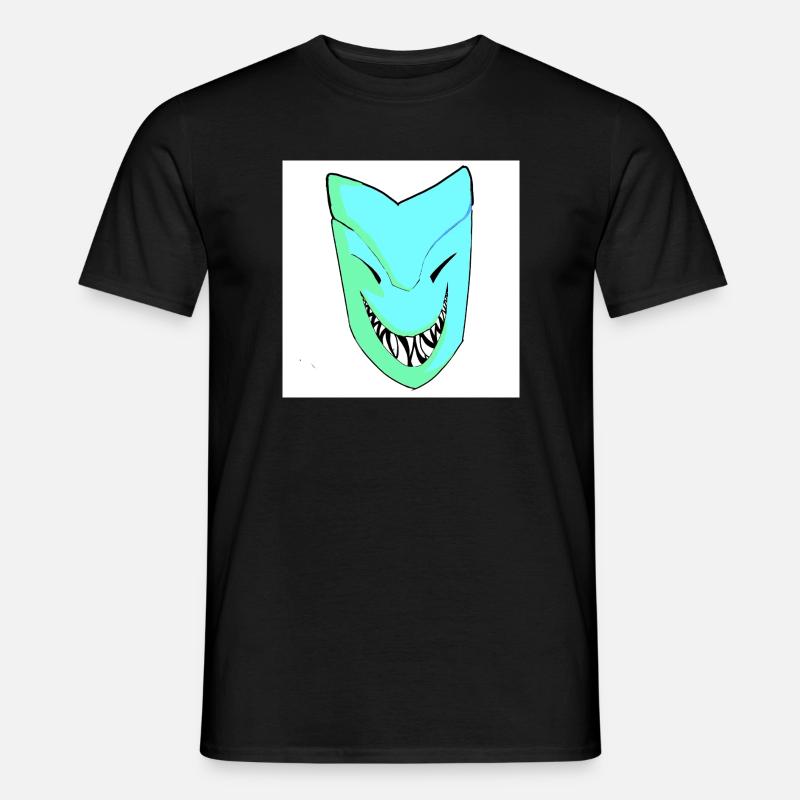 Smiling mask in gradient - Men’s T-shirt - black