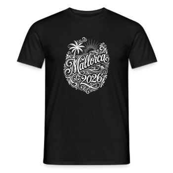 Majorque 2026 - T-shirt homme - noir - Devant - AI Model Male 178 light (178cm)