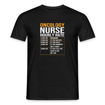 Childhood cancer Cancer survivor Cancer stinks - Men's T-Shirt - black - Front - AI Model Male 178 light (178cm)