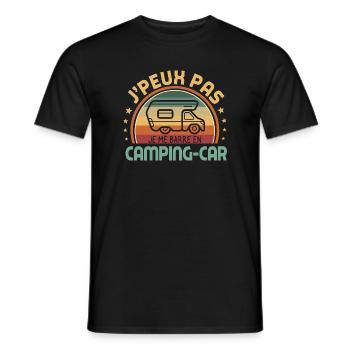 J’peux pas je me barre en camping-car humour - T-shirt homme - noir - Devant - AI Model Male 178 light (178cm)