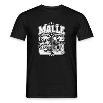 Malle 26 Trikot Mallorca 2026 - Männer T-Shirt - Schwarz - Vorne - AI Model Male 178 light (178cm)