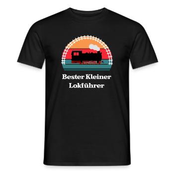 Bester Kleiner Lokführer - Männer T-Shirt - Schwarz - Vorne - AI Model Male 178 light (178cm)