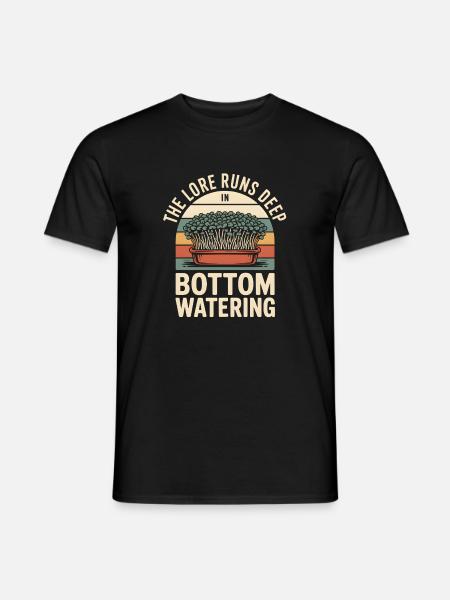 Water from below | Microgreens Insider - Men's T-Shirt - black