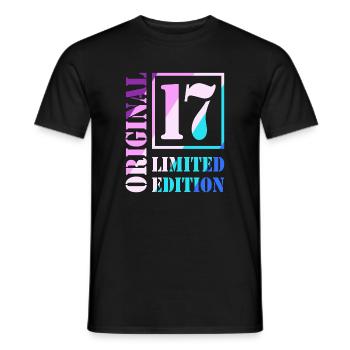 17. Geburtstag Junge Mädchen Teenager Original 17 - Männer T-Shirt - Schwarz - Vorne - AI Model Male 178 light (178cm)
