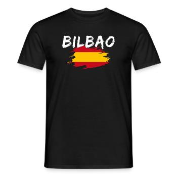 Bilbao Spain - Men's T-Shirt - black - Front - AI Model Male 178 light (178cm)